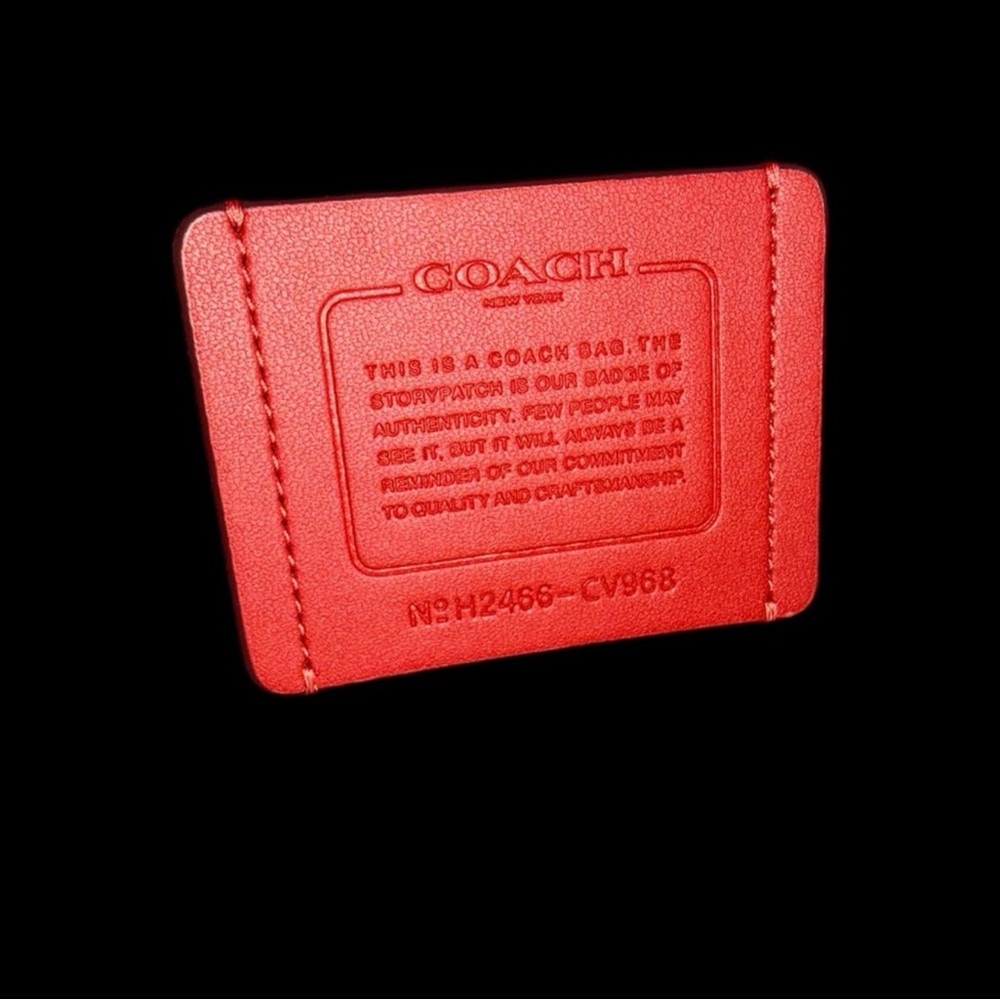 “Authentic” Coach Vibrant Red Tote Bag - Picture 11 of 14